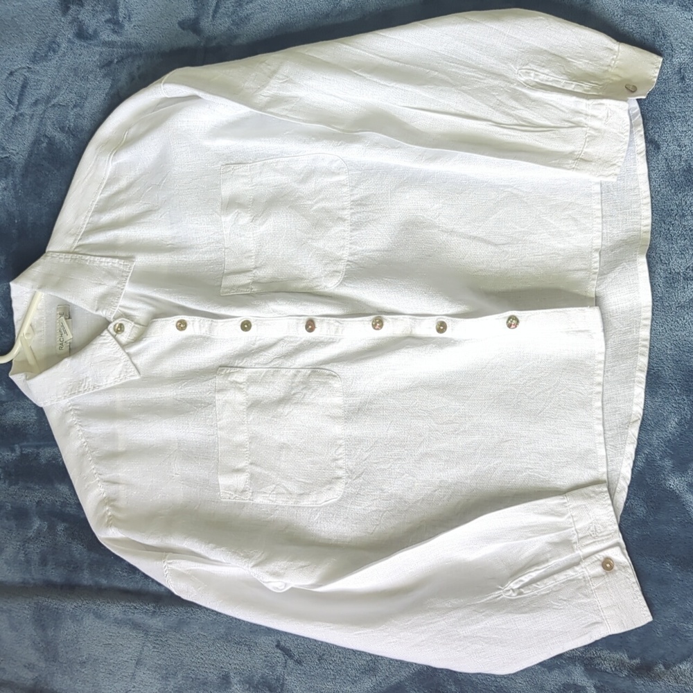 White linen blouse